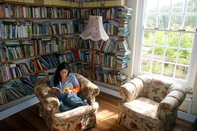 Relaxing in the Library library