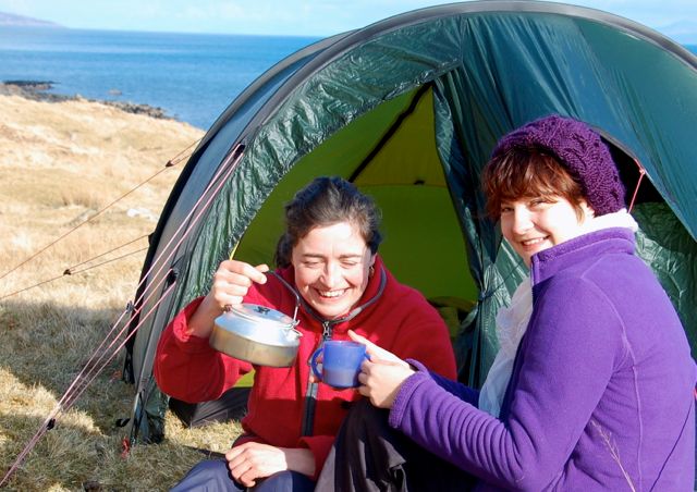 comfortable camping